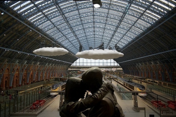 CJWHO ™ #trainstation #cloud #installation #london #design #photography #architecture #art #love