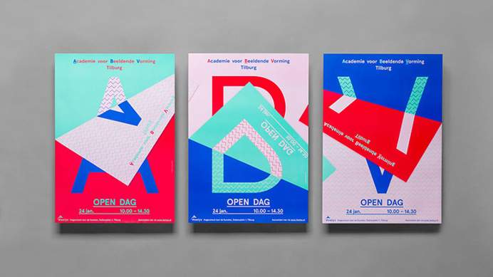 Beautiful and clever poster triptych, University for Fine Arts Campaign