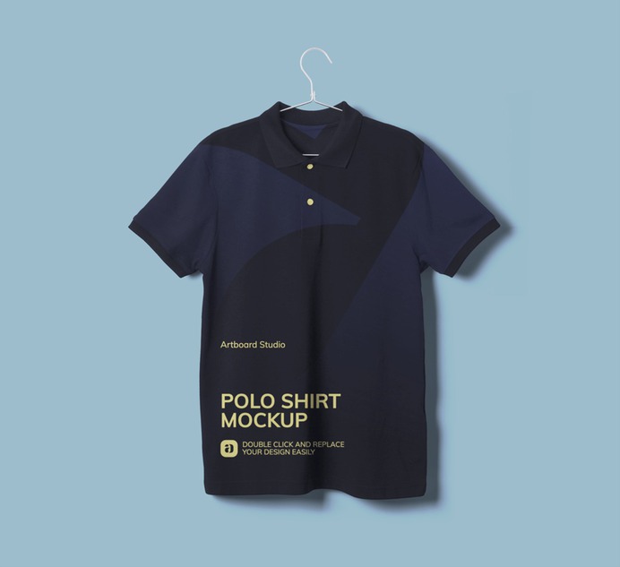 Polo T-Shirt Mockup Scene #polo #mockup #shirt #tshirt #design #apparel