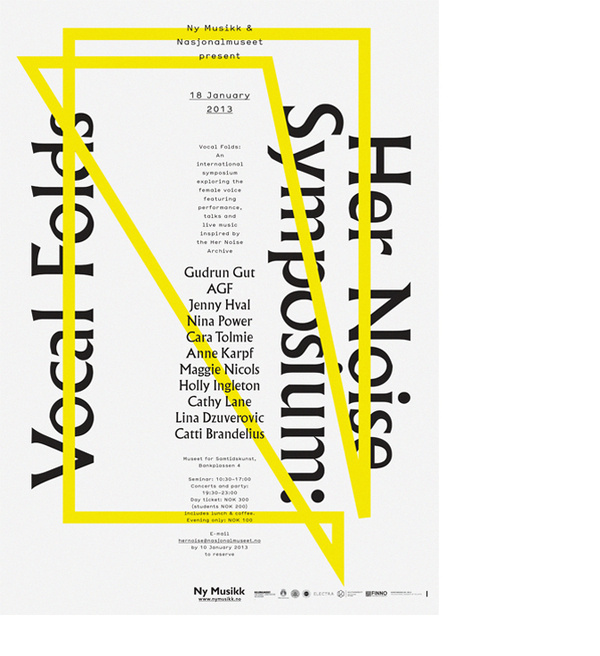 Her Noise – Vocal Folds image 1 #design #poster #typography
