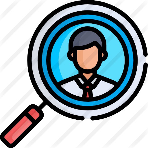 See more icon inspiration related to business and finance, human resources, loupe, candidate, selection, archive, magnifying glass, search, business, person, people and application on Flaticon.