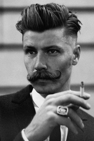 FFFFOUND! | Lancia TrendVisions - Trend Wall #smoke #haberdashery #hair #suit #ring #moustache