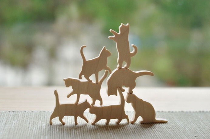 #jenga #cat #bricks #puzzle #wood