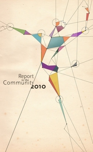Community Report Cover Image "Dancer" #typography #dance #community #colorful #report #type #dancer