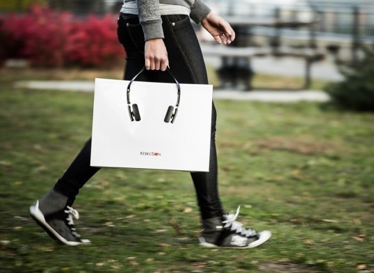 Awesome retail bag for KébecSon. #packaging #conceptual #headphones #retail