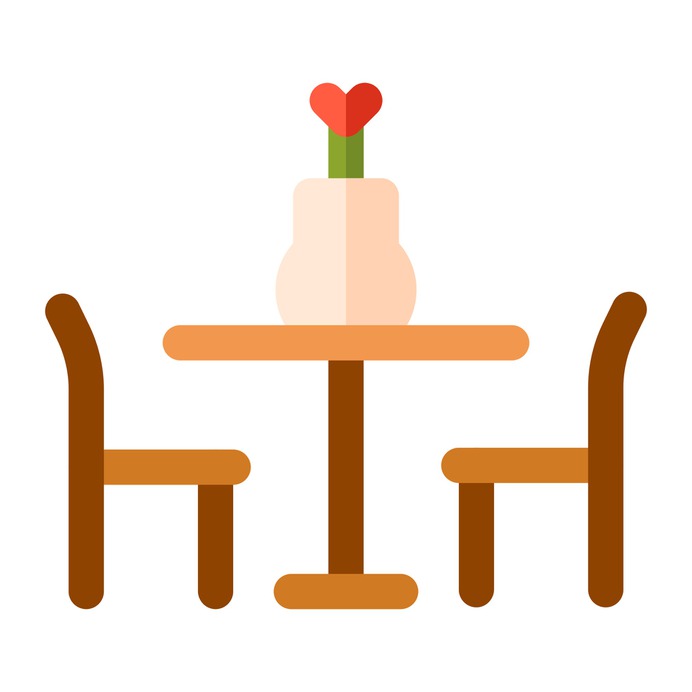 See more icon inspiration related to chair, dinner table, food and restaurant, furniture and household, dining room, house things, chairs, table and eating on Flaticon.