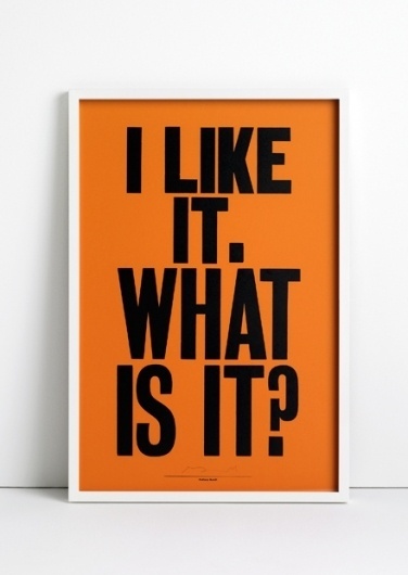 ANTHONY BURRILL - I LIKE IT #burrill #design #graphic #anthony #poster #typography