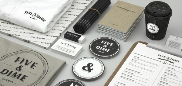 Five & Dime #branding #design #graphic #identity #stationery