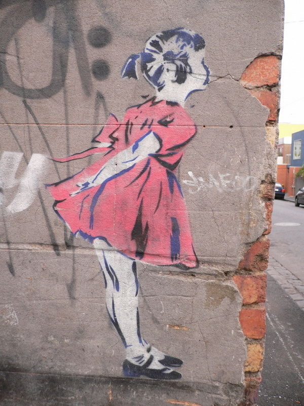 Melbourne Street Art #pavement #art #street