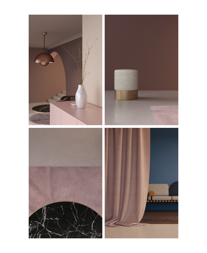 Seasons on Behance #3D #seasons #weather #colors #pastel #interior #design #decoration