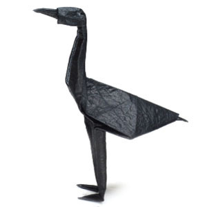 How to make a standing origami crane (http://www.origami-make.org/howto-origami-crane.php)