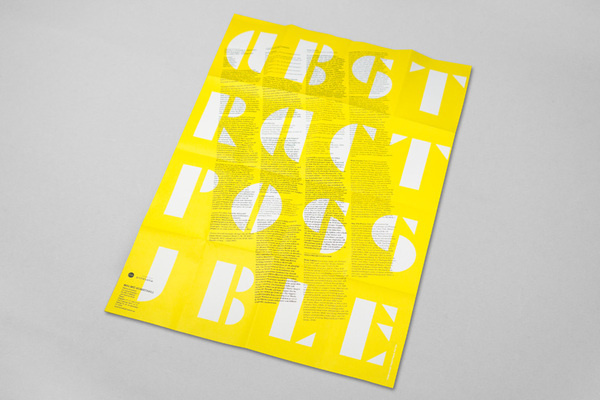 Abstract Possible (projectprojects) #design #poster #typography
