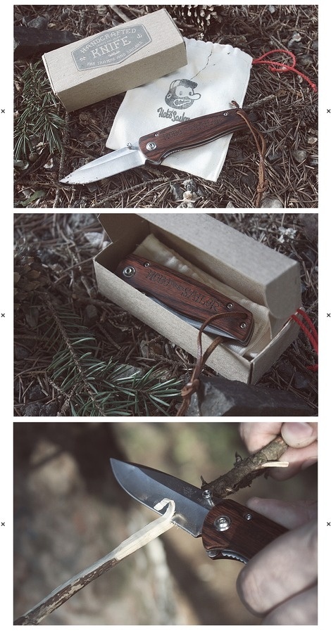 Hobo and Sailor | Knife for Tramps and Sailors #packaging #design #knife #branding
