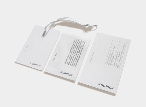 KUBRICK #letters #design #label #grid #typography