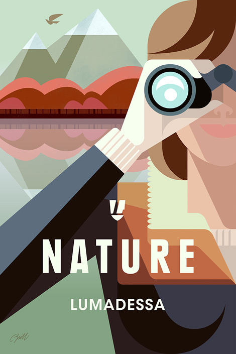 Poster inspiration example #466: Nature Explorer poster #print #design #graphic #illustration #poster