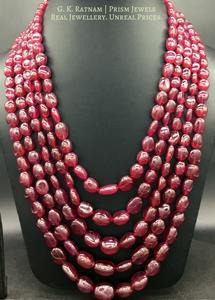 Ruby Necklace - gold diamond polki kundan meena jadau jewellery