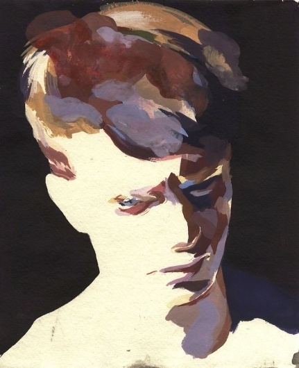 The Fox Is Black #portrait #painting