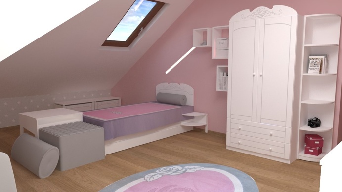 Nowoczesne meble dziecięce w różnych aranżacjach. Więcej na https://www.meblik.pl/kolekcja/bianco-fiori/
