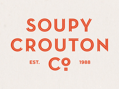 Soupy Crouton #soup #branding #food #restaurant #logo