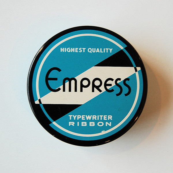 vintage typewriter ribbon tin #packaging #tin #ribbon #typewriter #typography