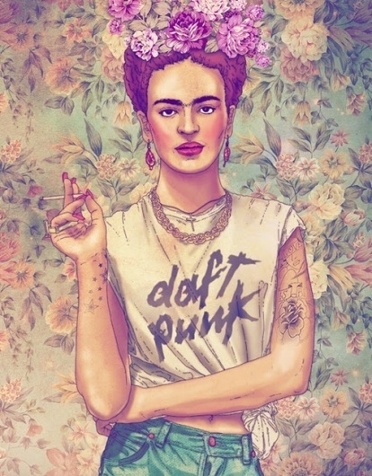 NiceFuckingGraphics! #punk #kahlo #hipster #daft #frida