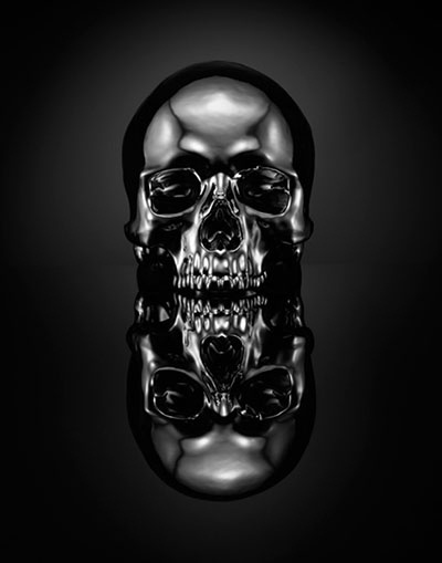 Designersgotoheaven.com - Skull byÂ SPENCER... - Designers Go To Heaven #dead #skull #black