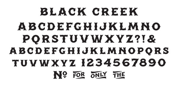 Spencer Charles – Black Creek #type #alphabet