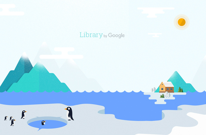 #WeLoveNoise #google #library #website #illustration