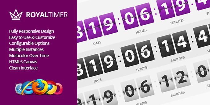 RoyalTimer Multicolor Countdown Timer