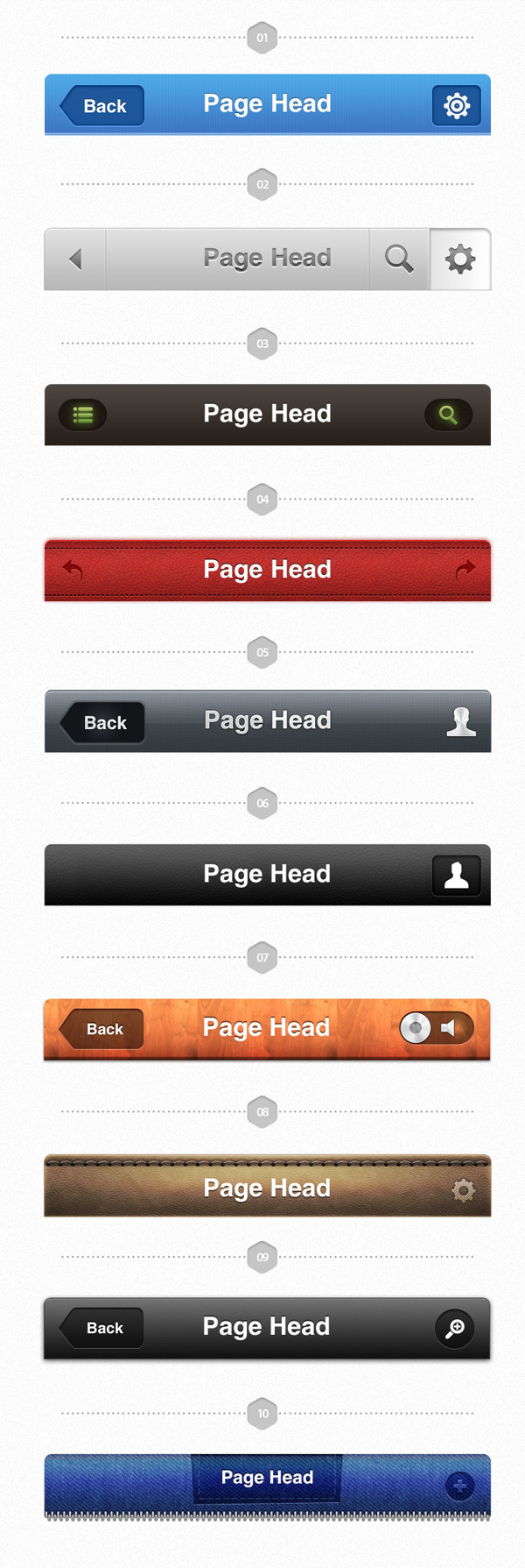 UI Pack for iOS – Build Apps. Awesomely! #header #app #ios #navbar #navigation