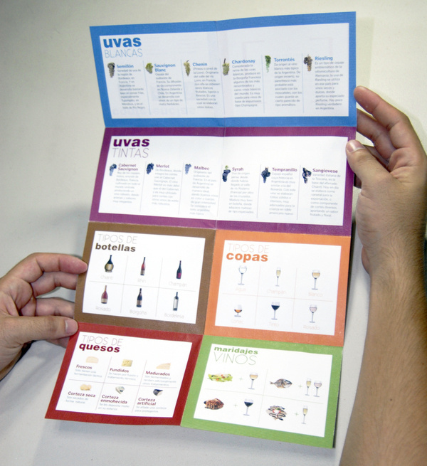 Brochure / Folleto: Queso y vino #unfolded