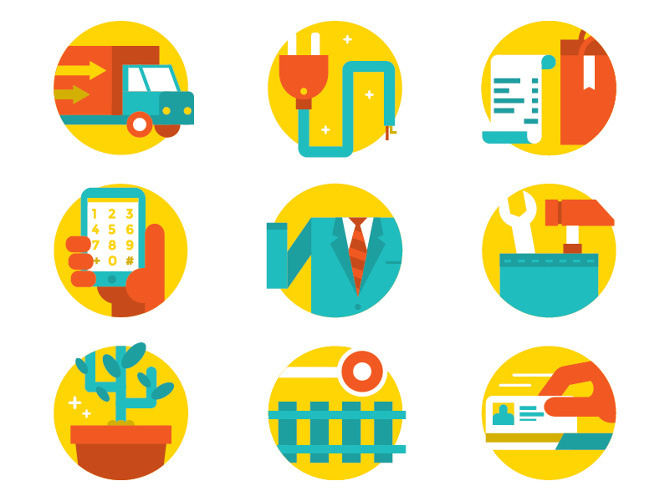 9 Categories of Workers - Loris F. Alessandria #pictogram #iconography #icon #sign #glyph #iconic #picto #symbol #emblem