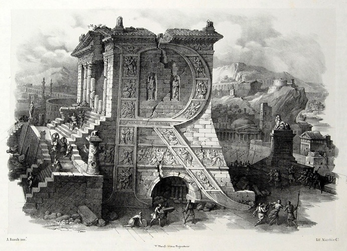 Antonio Basoli, 1839 #R #type #illustration #architecture