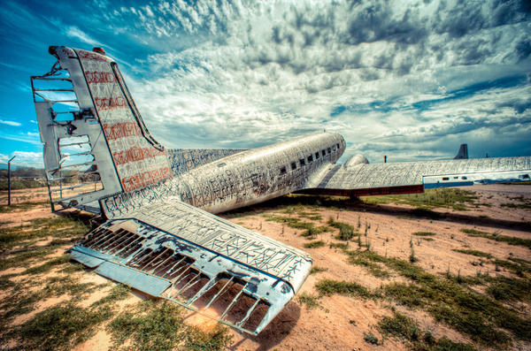 The Boneyard Project #airplanes #graffity #art #retired
