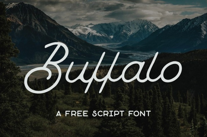 Buffalo : Monoline Script Font
