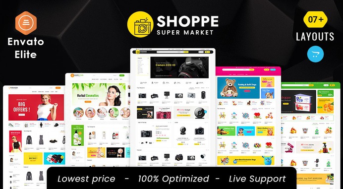 #Shoppe #Super #Market - #Opencart #MultiPurpose #Responsive #Theme | #TemplateTrip #eCommerce #Website #Template #Design