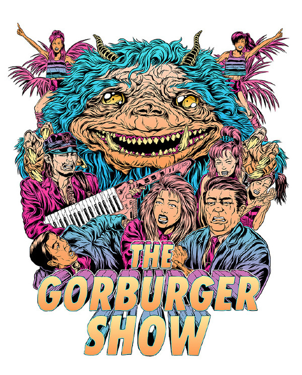 The Gorburger Show SXSW Poster JAMES JIRAT PATRADOON #jratpatradoon #illustration