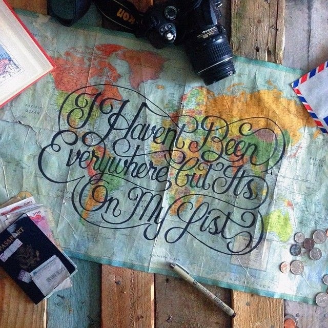 Map lettering by Adam Vicarel #lettering #travel #map #typography