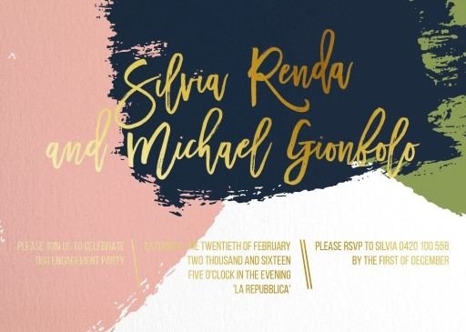 Colour Block - Engagement Invitations #paperlust #engagement #engagementinvitation #invitation #engagementcards #engagementinspiration #wed