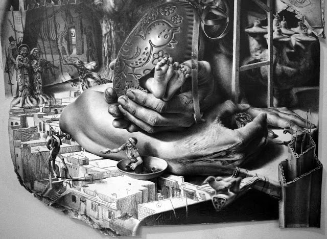 Black and White Narrative Drawings by Robert McNally