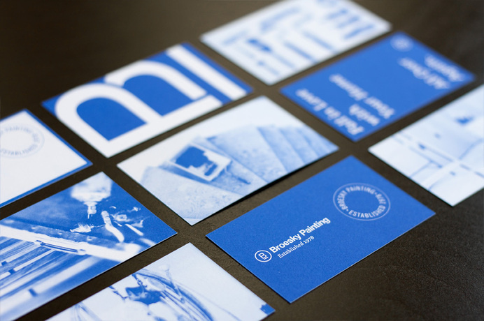 Broesky Painting business cards #business #cards #identity #painting