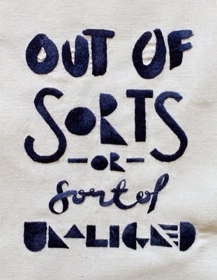 Augustine #embroidery #typography