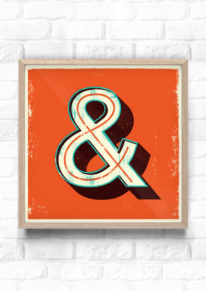 ALPHAPRINT (&) #60s #modern #print #screen #mid #vintage #poster #century #typography