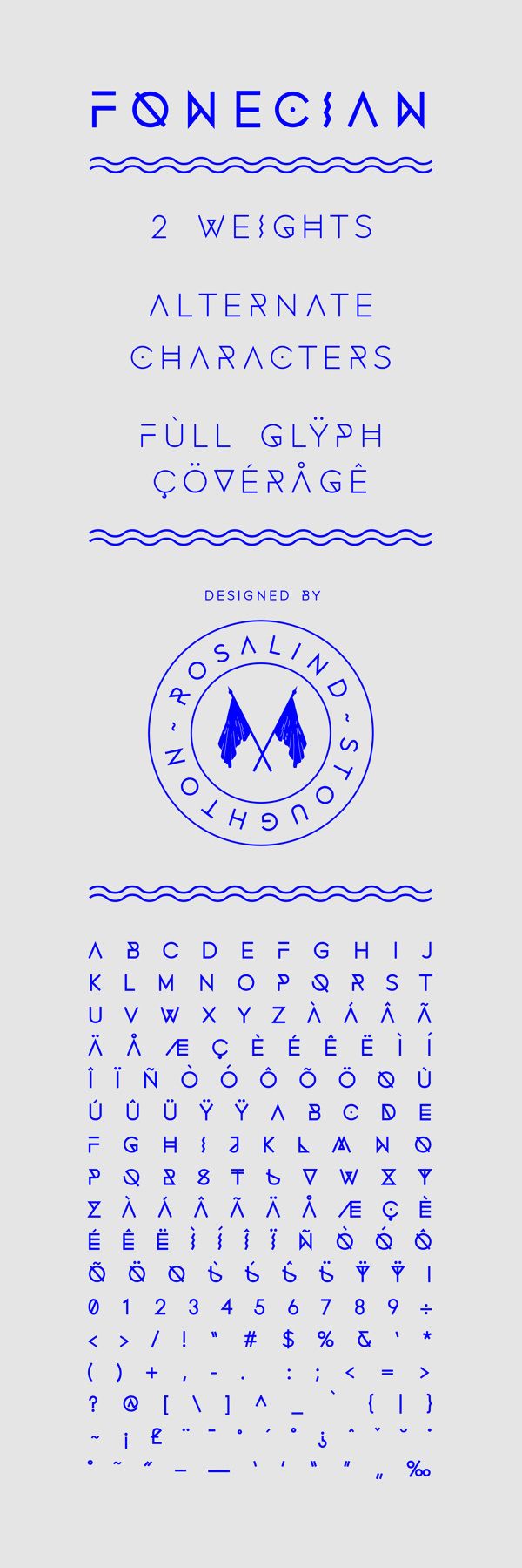 Fonecian Typeface on Behance #simple #shapes