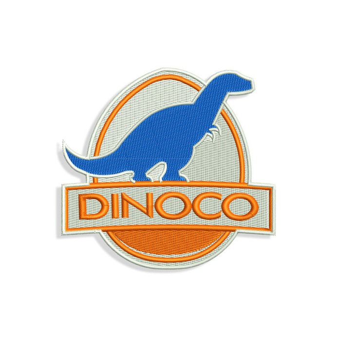 Dinoco logo Embroidery design