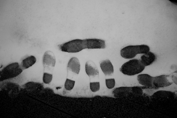steps #nyc #photography #snow #black&white