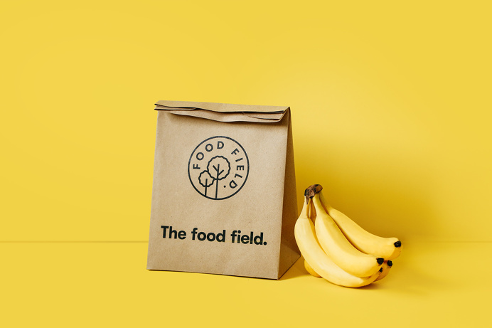 The Food Field store branding corporate design san pedro mexico by parametro studio business card minimal beautiful organic eat shop station