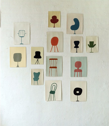Source: sabinefinkenauer.com #illustration #colors #chairs