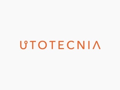 Logotype utotecnia #logotype #techno #brand #identity #minimal #logo #technology