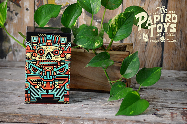 PAPER TOYS SERIE I on Behance #vector #mexico #xolotl #illustration #paper #toy